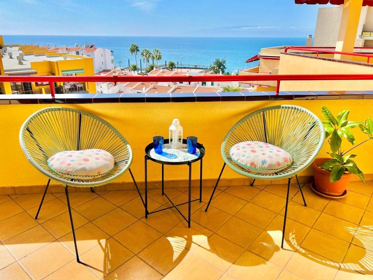 Appartamento Cozy Beachfront Flat With Pool & Panoramic Sea View Terrace Puerto de Santiago  Esterno foto